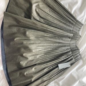 Gorgeous dark moss color leather / faux skirt from Anthropologie. Never worn!